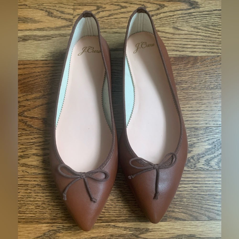 Brand New J.Crew Leather Brown Shoes